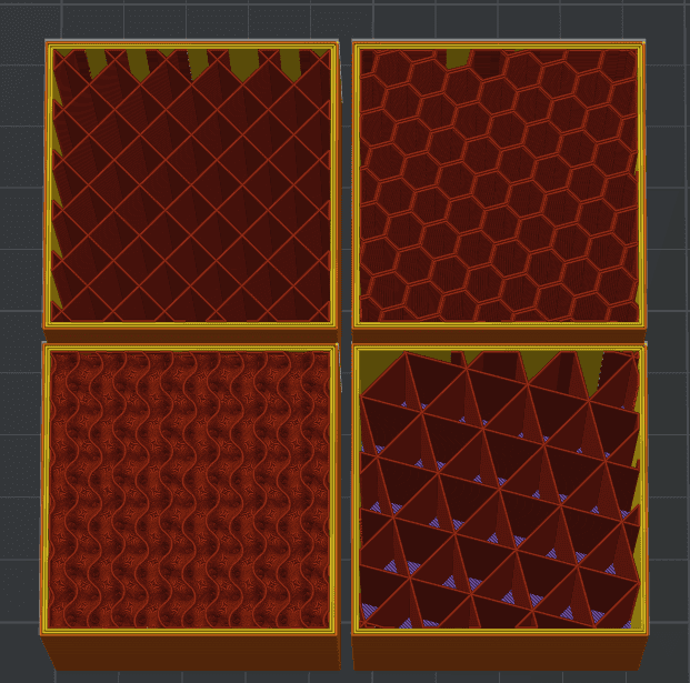 Model Orientation, Support, Infill, and other general slicing settings ...